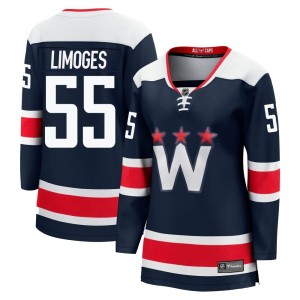 Alex Limoges Women's Fanatics Branded Washington Capitals Premier Navy Breakaway 2020/21 Alternate Jersey