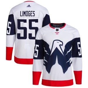 Alex Limoges Youth Adidas Washington Capitals Authentic White 2023 Stadium Series Primegreen Jersey